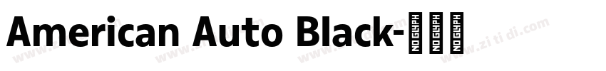 American Auto Black字体转换